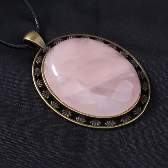 StarStore Ltd Jewelry - Rose Quartz Necklace-(E)